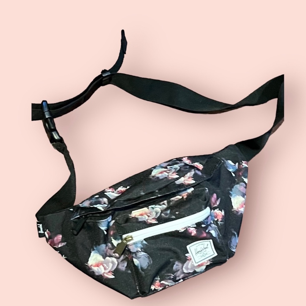 Herschel Supply Company Floral Mini Bag - Black and Pink